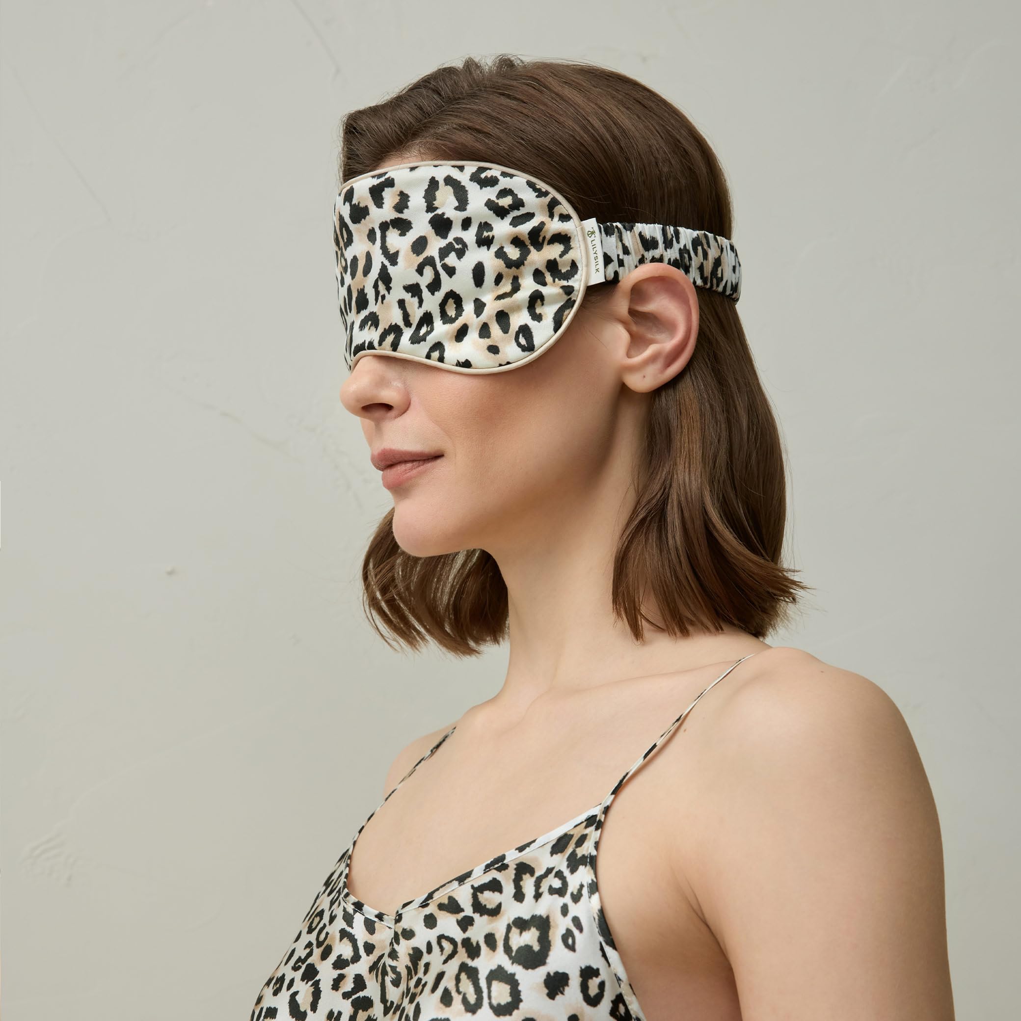 LILYSILK damen seide charmuse augenmaske konturiert schlaf maske