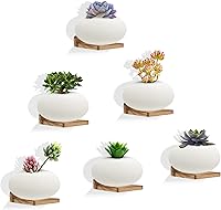 Vista 1 de Estantes flotantes pequeños, repisas de exhibición, juego de 6 mini estantes, estante de madera rústica para dormitorio, sala de estar, cocina