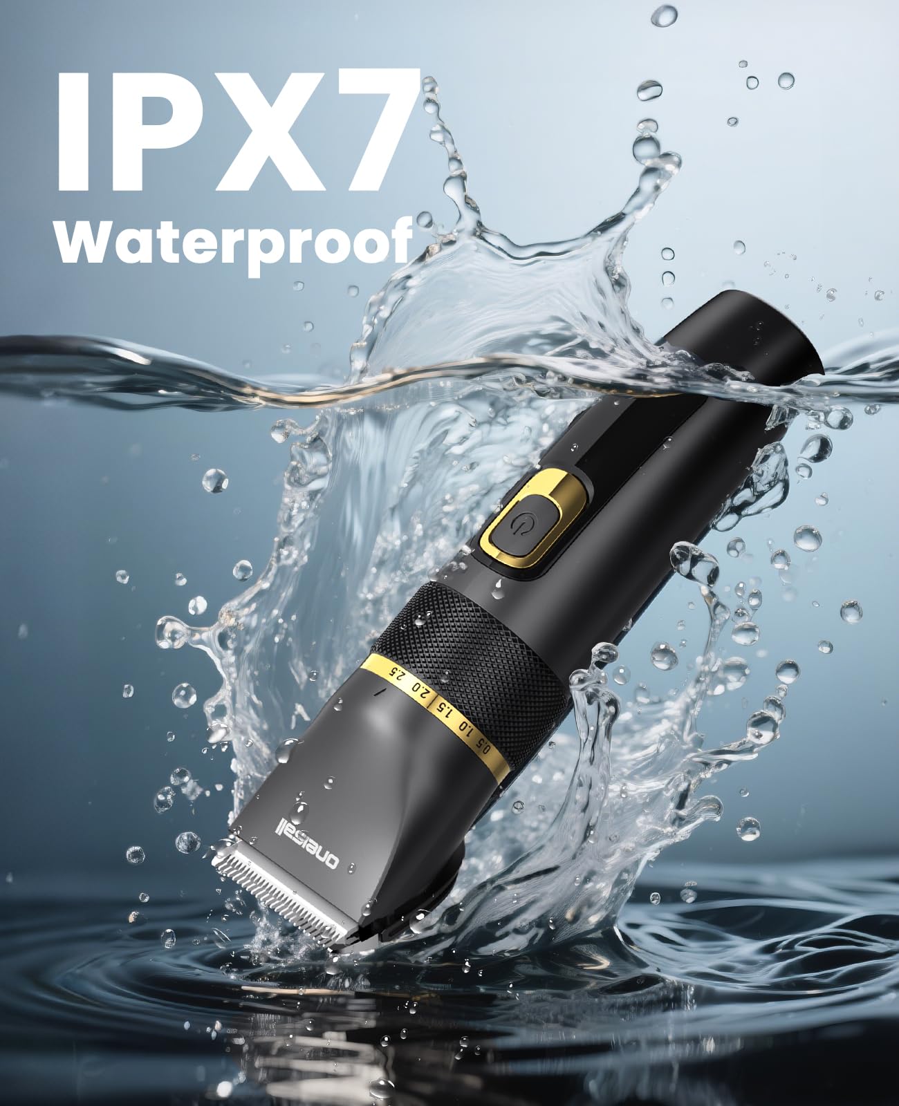 oneisall Silencioso Maquina cortar pelo Perros Mejorada Pro, Profesional Cortapelos Perros Gatos 2000mAh Recargable, IPX7 Impermeable Maquina de cortar pelo barboncini