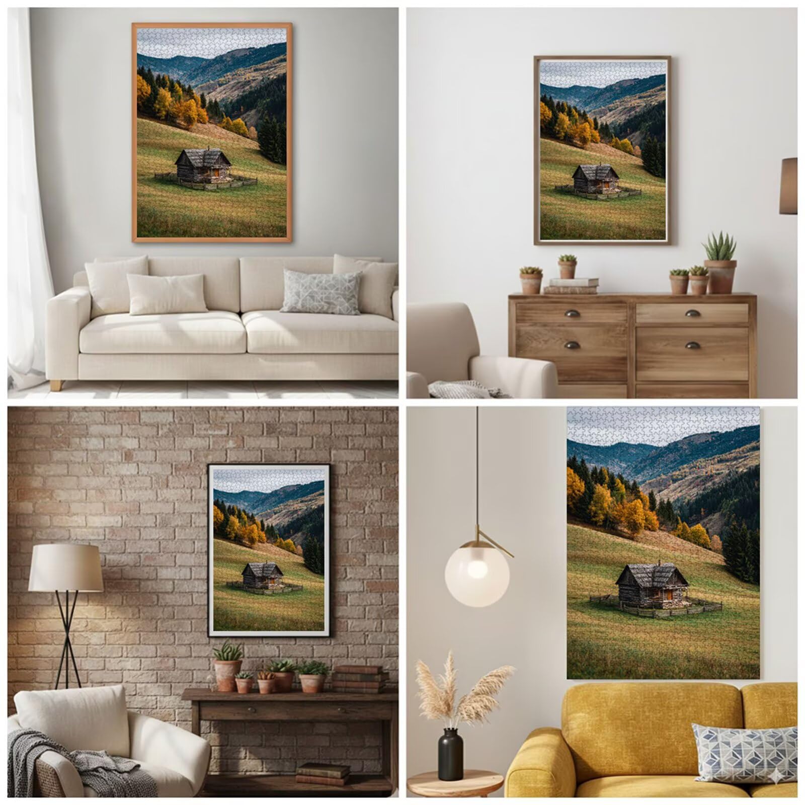 Puzzle 1500 Piezas Adultos Otoño & Paisaje, Rompecabezas con Letras Traseras y Póster, Pasatiempo Antiestrés, Decoración de Pared, Regalo Decorar Mujer Hombre 87 x 57 cm (14 Años +) P3#946
