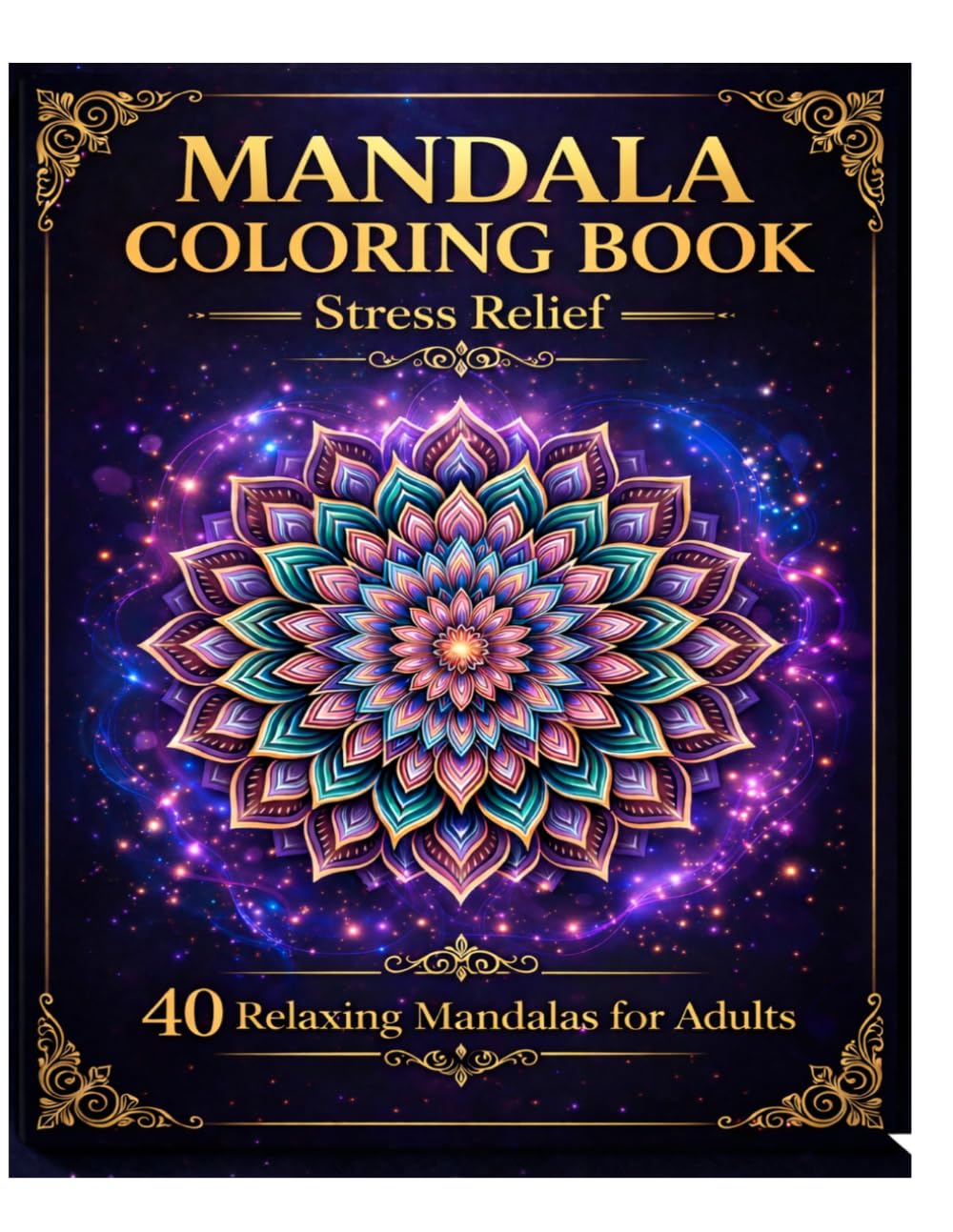 Mindful Mandalas: Stress Relief & Relaxation Mandala Coloring Book for Adults & Teens