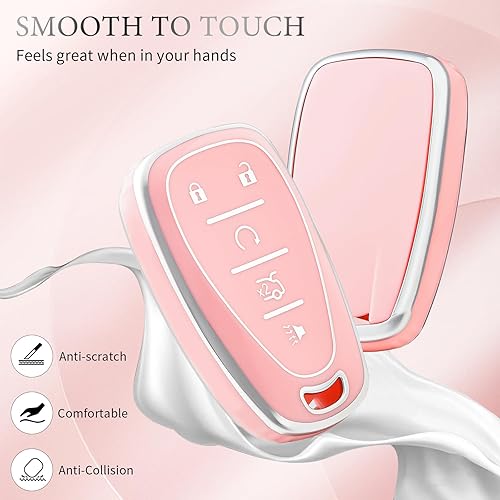 Miniatura 3 de OFFCURVE Funda para llavero de automóvil Chevrolet de TPU suave, carcasa completa para llave de automóvil, accesorios de automóvil, protector de