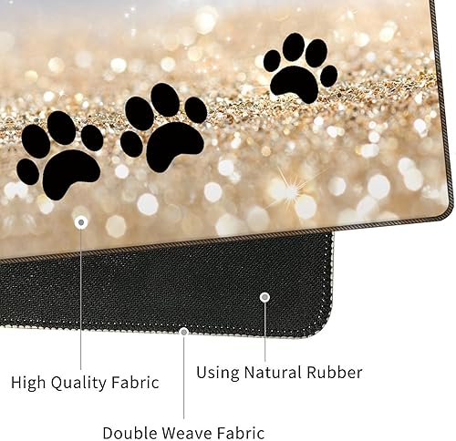 Miniatura 10 de Alfombrilla de mouse grande para juegos + soporte de muñeca para teclado + reposamuñecas para mouse + posavasos, almohadilla de mesa con borde