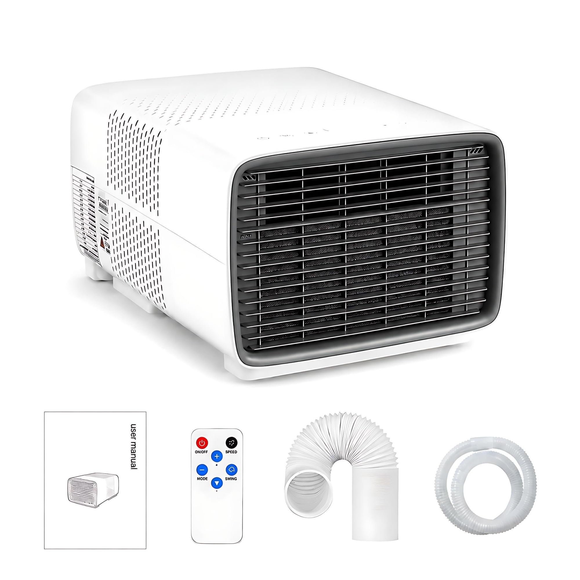 Qitujour One Color 280W Small Portable Air Conditioner, Mini Compressor Ac For Bed Net & Small Space, Energy Efficient Personal Cooling Unit, Independent Dehumidification