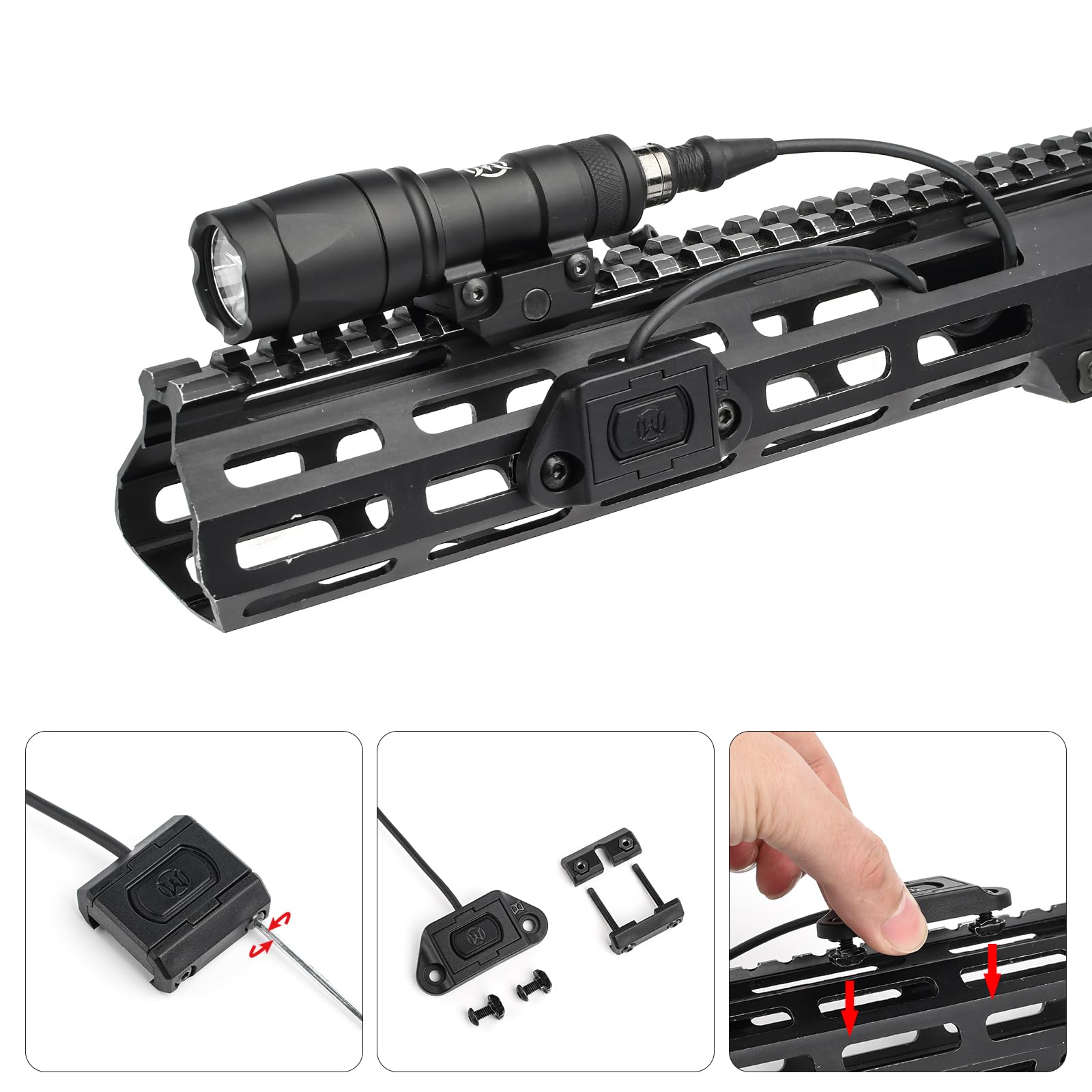 Amazon | NECARL M300A タクティカルライト スカウトライト Mod Button