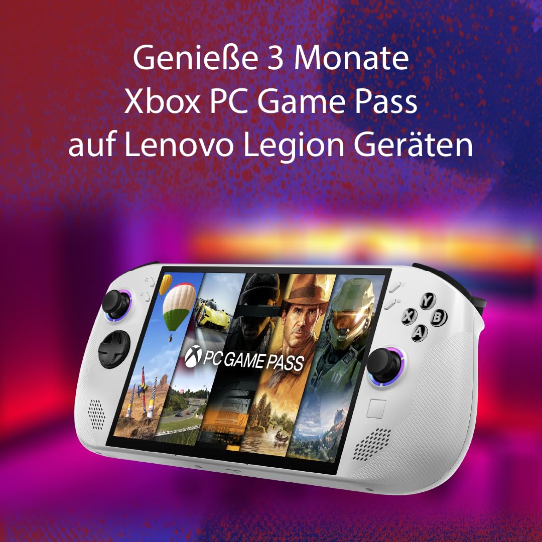 Lenovo Legion Go S Gaming Konsole | 8" WUXGA Display | AMD Ryzen Z2 Go | 16GB RAM | 512GB SSD | AMD RDNA Grafik | Win11 | weiß | inkl. 3 Monate Xbox Game Pass Ultimate