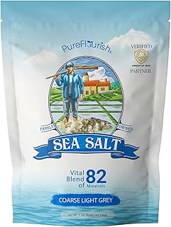 Celtic Salt - 500g | 100% Organic Unrefined Celtic Salt | Rich in 82 Essential Minerals | Hand Harvested Light Grey Celtic...