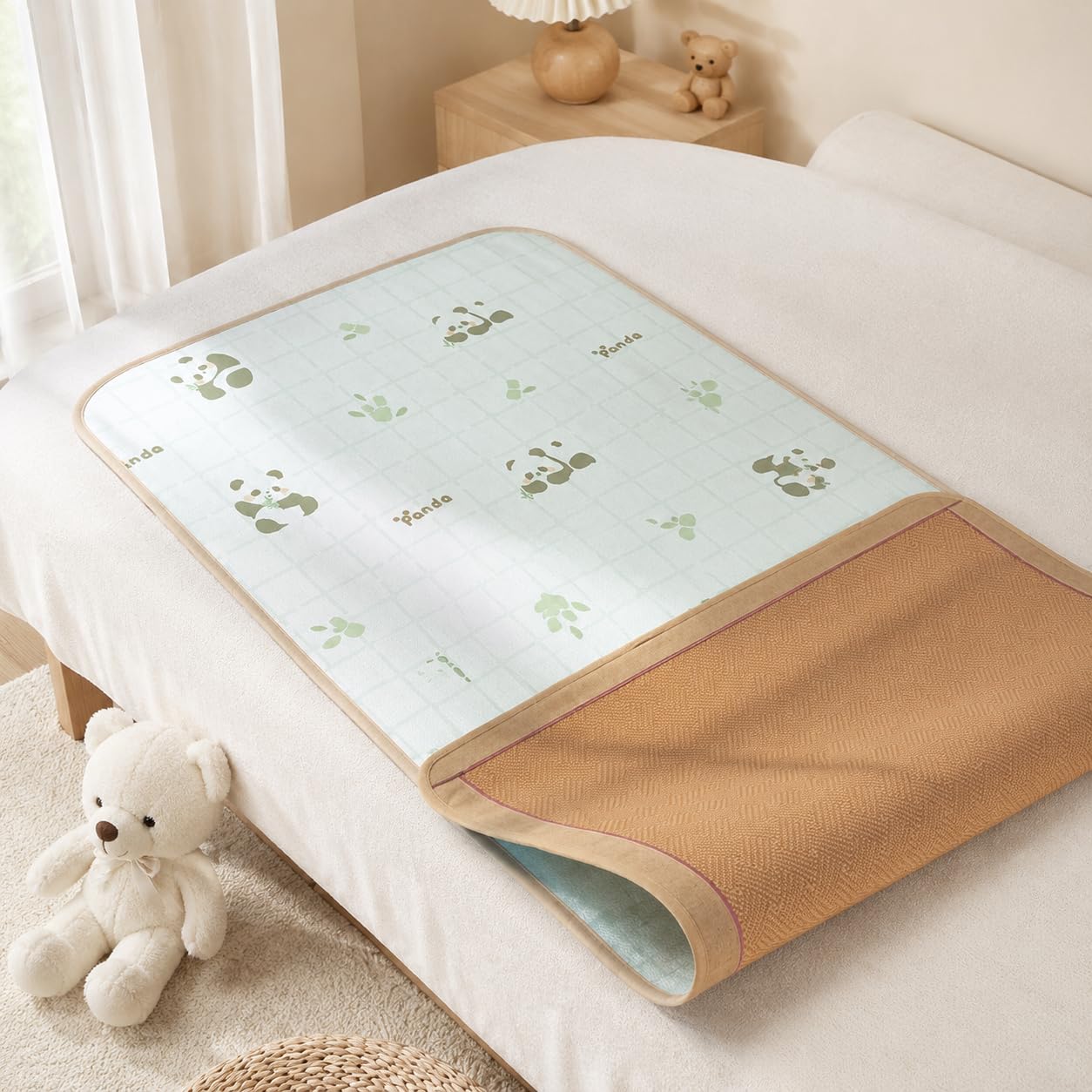 Tapis Rafraîchissant Bébé, Réversible Matelas Refroidissement Poussette