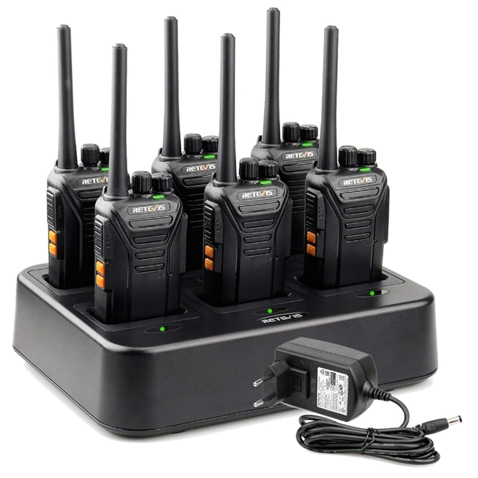 retevis rt27 walkie talkie pmr446 professionale 6 caricatori