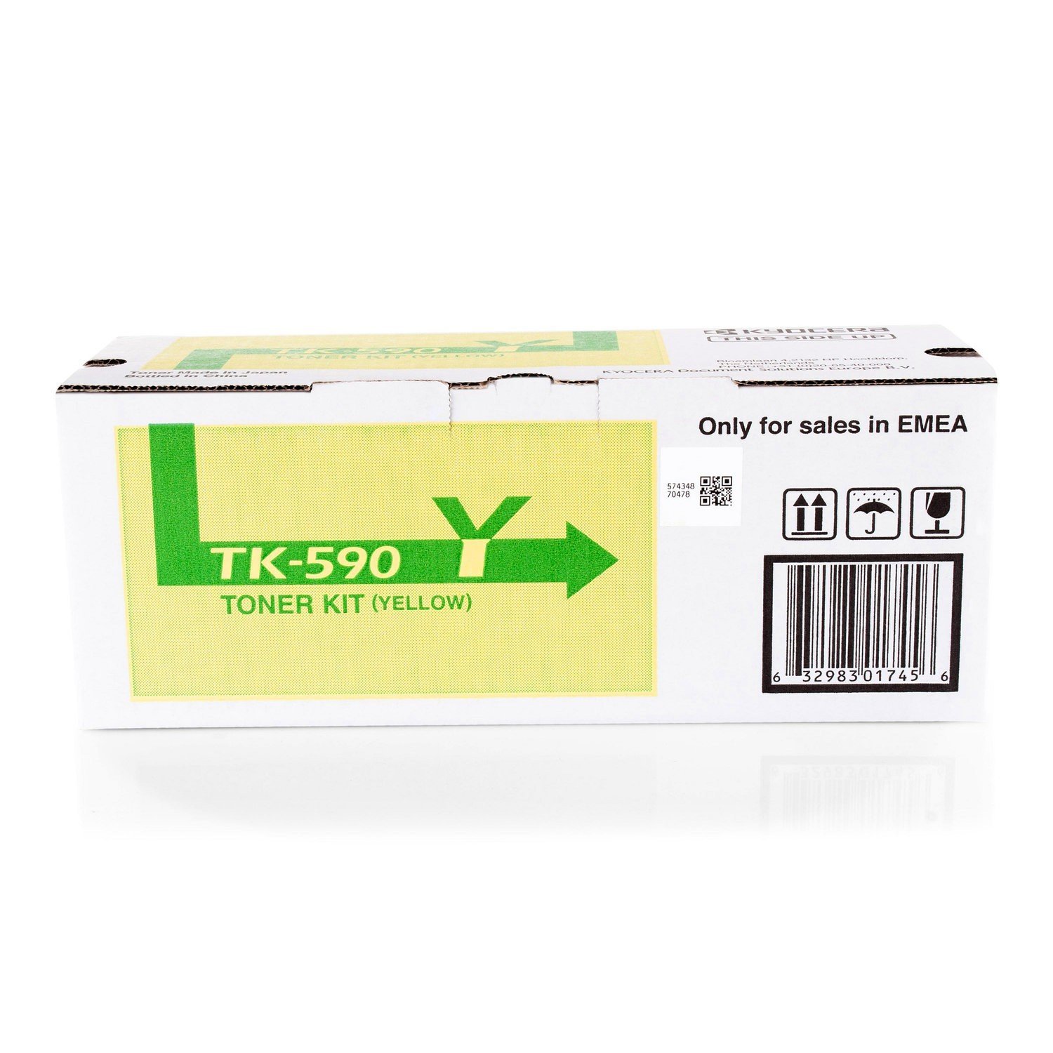 Tóner original Kyocera/Mita TK-590Y 1T02KVANL0 – 1 Cartucho de tinta – Amarillo – 5.000 páginas