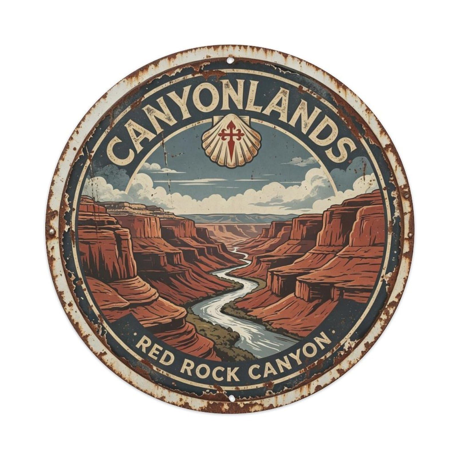 Canyonlands Utah Metal Tin Sign Plaque