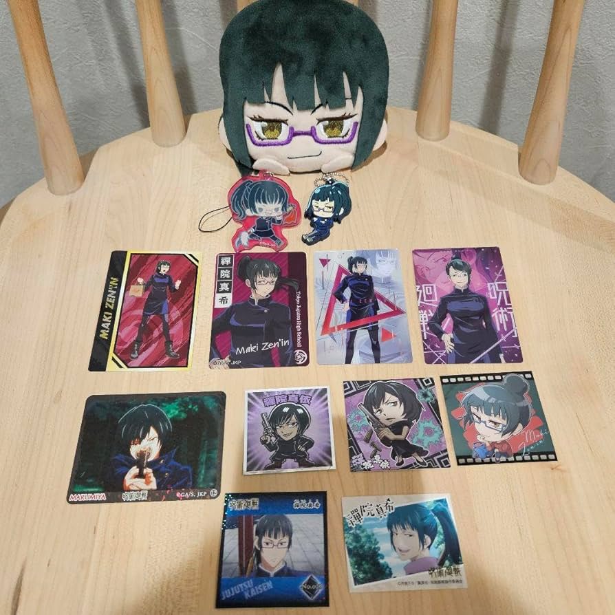 Amazon.co.jp: 呪術廻戦 禪院真希 真依お顔ポーチ他セット
