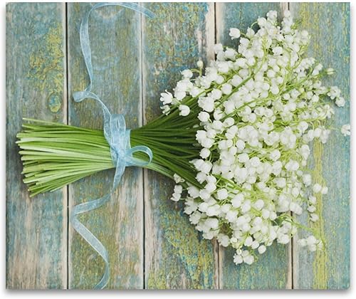 Miniatura 6 de susiyo Lienzo decorativo para pared, 20 x 24 pulgadas, pintura para decoración de pared, ramo de flores, lirio del valle