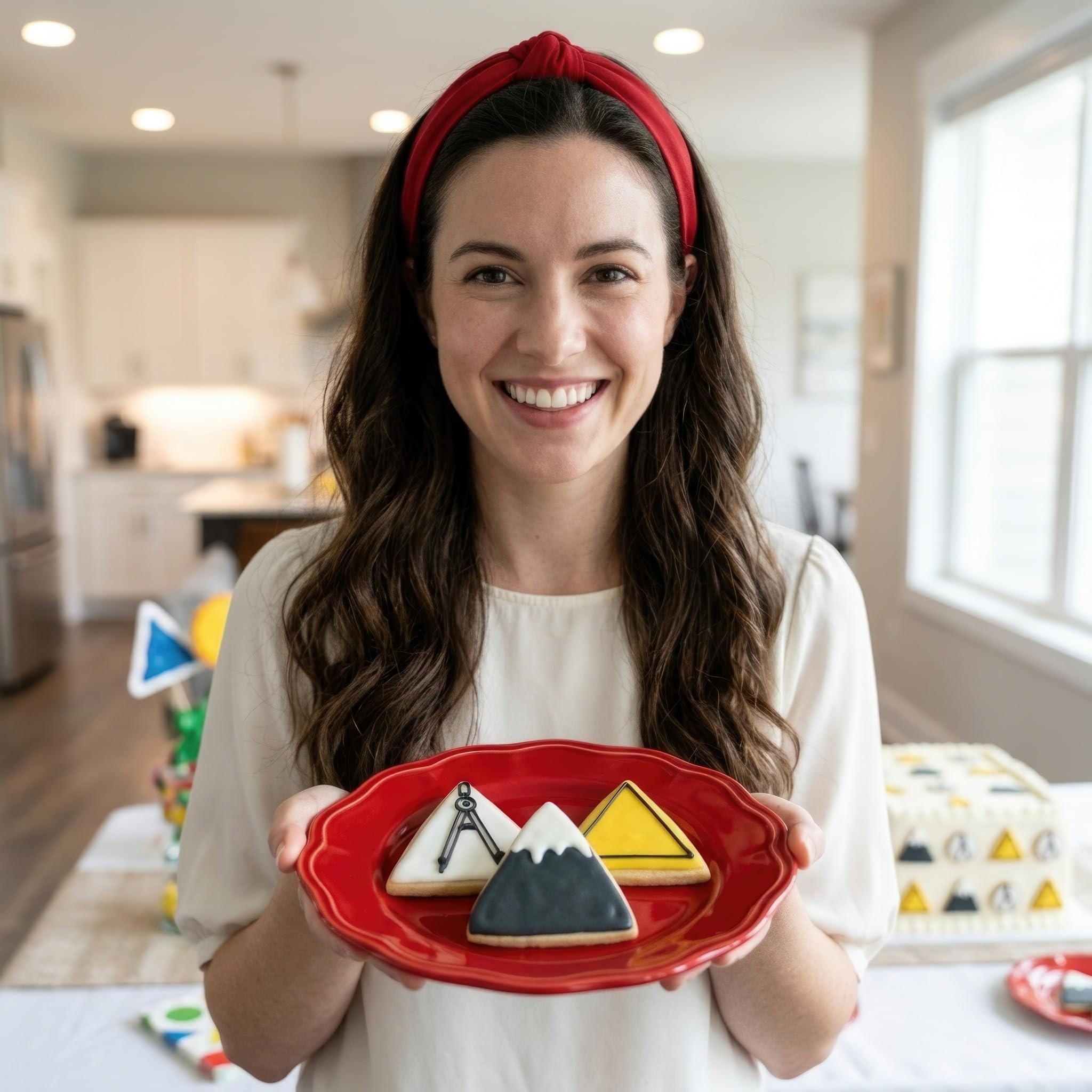 Ann Clark Triangle Cookie Cutters 3-Pc. Set Made in USA Large, Medium, Small 4”, 3.5", 3 inch Shapes