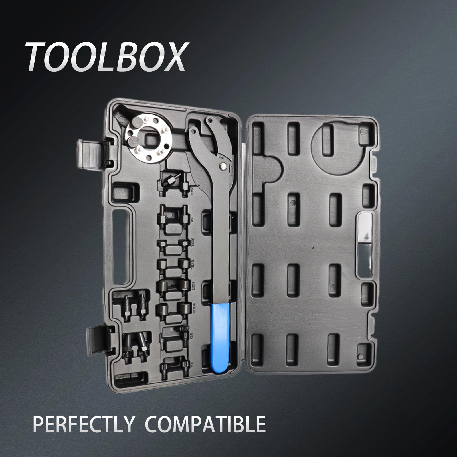 Clé de Contre-Maintien Support de poulie de Vilebrequin T10172A Outils de Maintien de poulie Contre-Support Compatible avec extracteur d'arbre de Transmission T10554