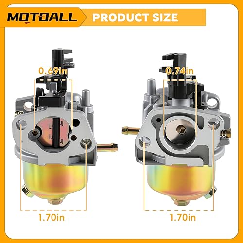 Miniatura 3 de MOTOALL Carburador Carb 16100-ZH8-W51, 16100-ZH8-W61, 16100-ZE1-814, 16100-ZE1-825 para Champion Power Equipment CPE 3000W 3500W 4000 Watt 6.5HP
