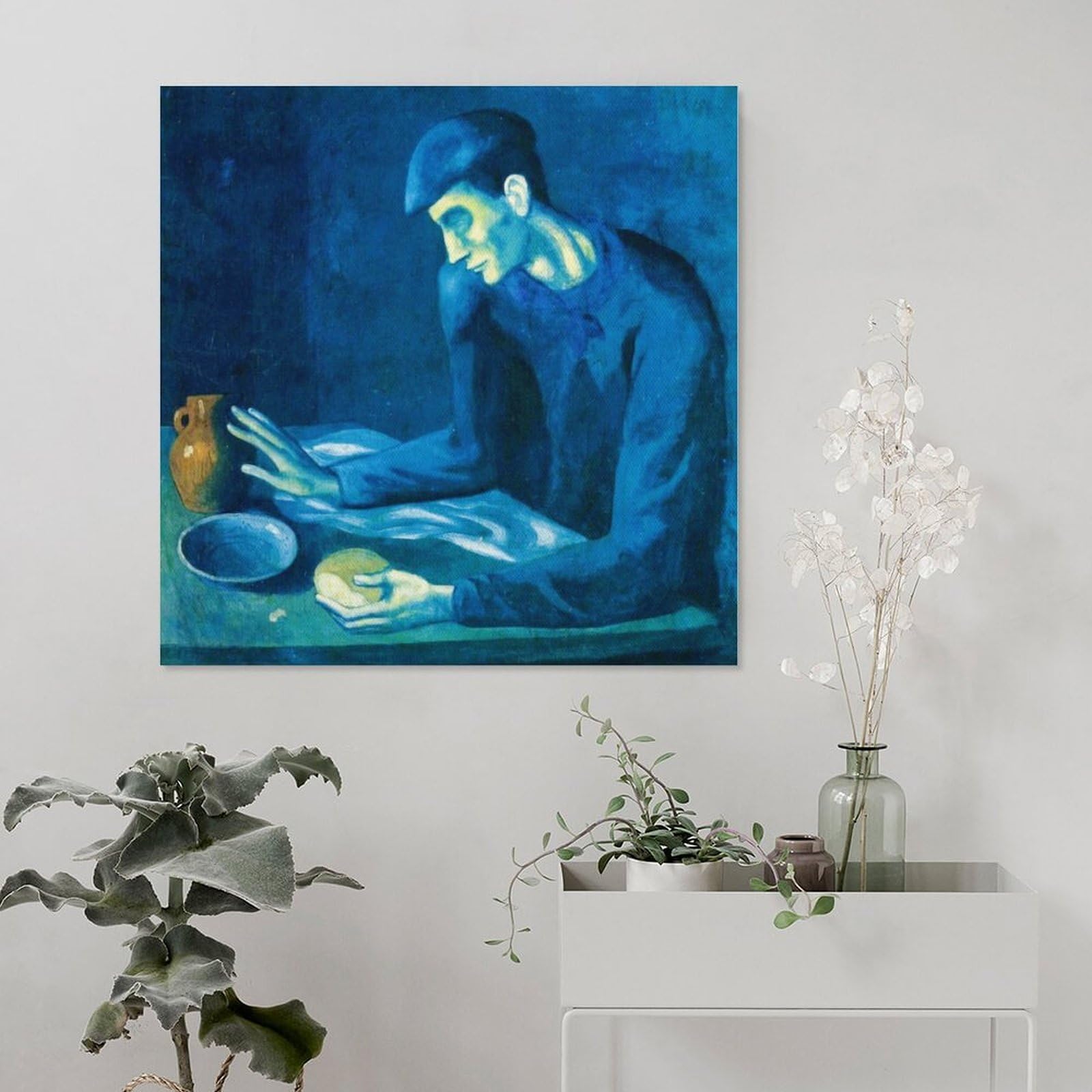 Amazon.co.jp: パブロ・ピカソ盲人の食事絵画 インテリア アート