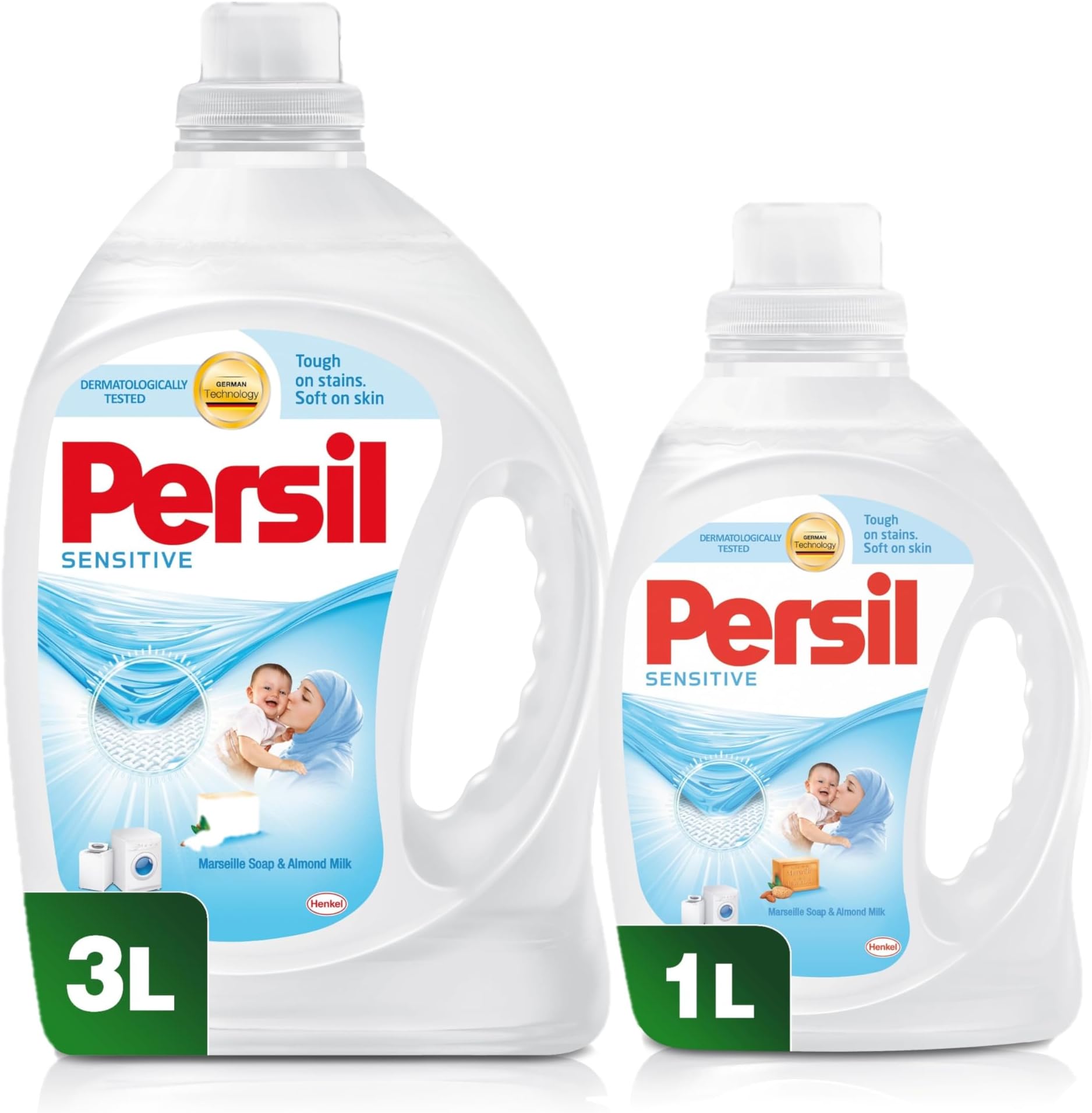 Sensitive & Baby Liquid Laundry Detergent, 3+1 Litres