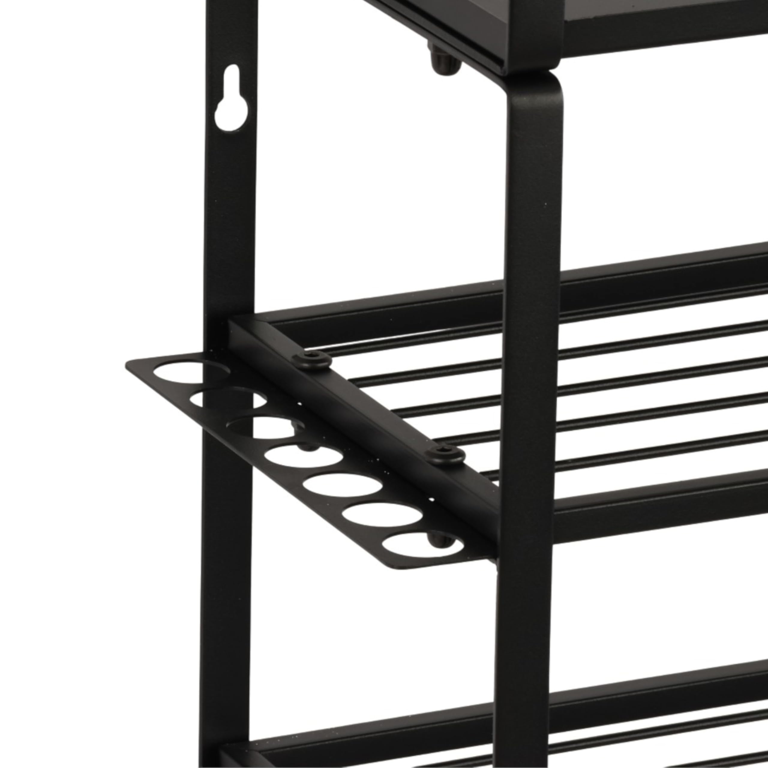 botle Scaffale in metallo da parete per utensili elettrici e utensili, organizer da officina, 86 x 43 cm, 6 ripiani, scaffale da officina per trapani, martelli, robusta organizzazione da garage