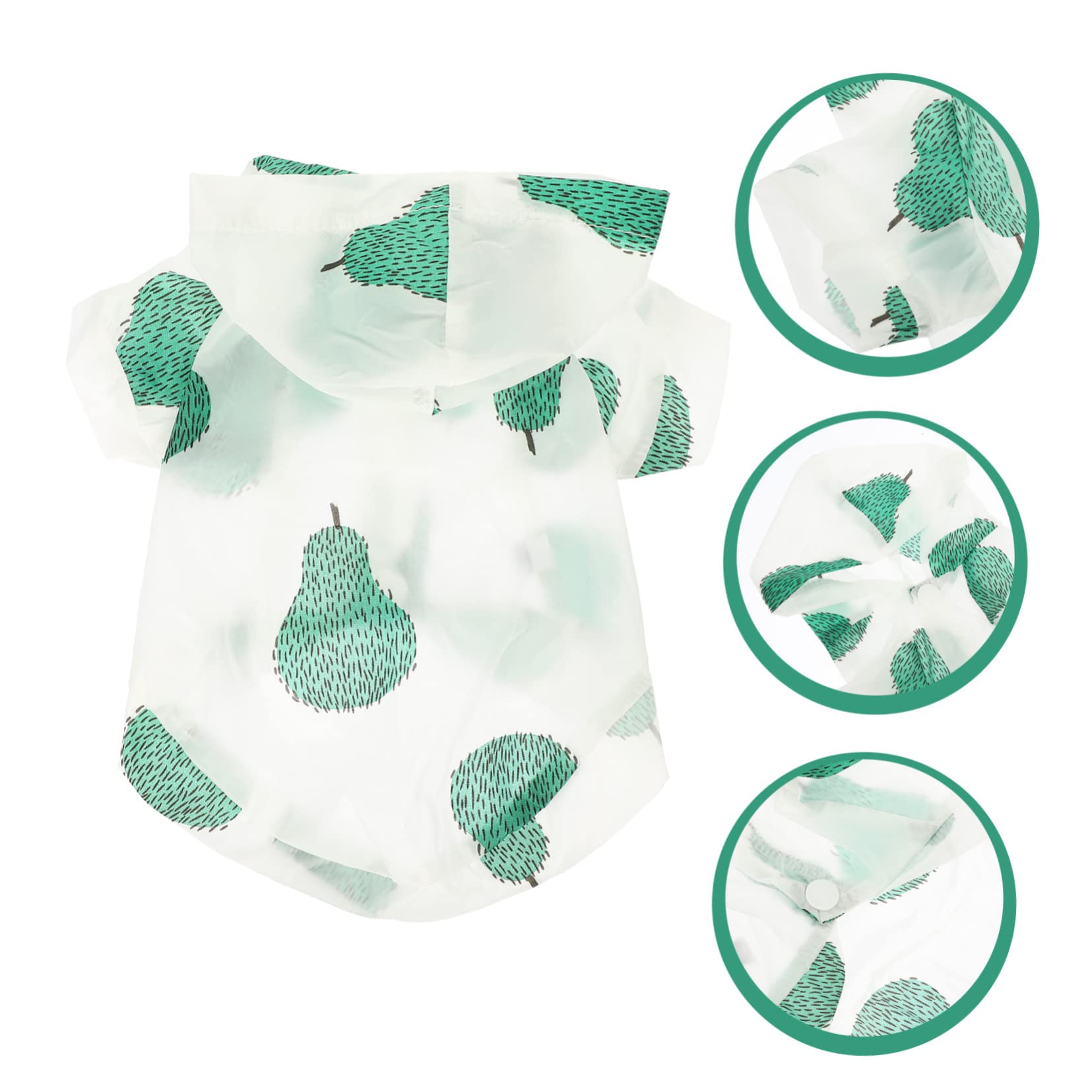 POPETPOP 5pezzi Cappottino Estivo per Cani con Cappuccio Abbigliamento Protettivo per Sole e Foto Comodo e Traspirante Taglia per Cani e Gatti