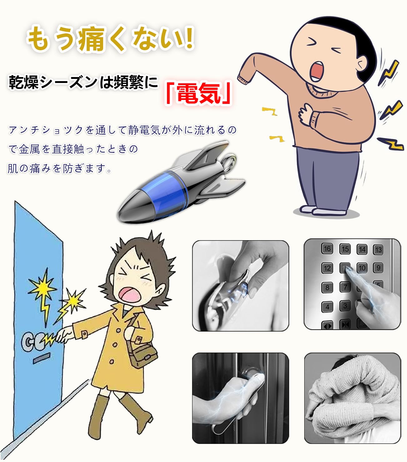 Amazon.co.jp: [FTBOL] 静電気除去グッズ 最強 静電気対策グッズ