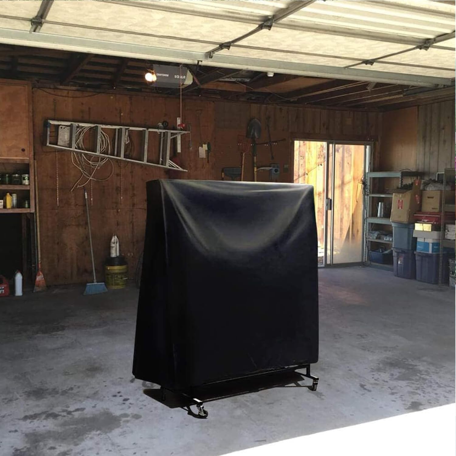 Copertura per Tavolo da Ping Pong,21 0D Oxford Coperture Protettiva per Tavoli da Ping Pong Esterno, Impermeabile Telo di Protezione per Tavolo Ping Pong per Interni Esterni(Size:165 x 70 x 185cm,Col