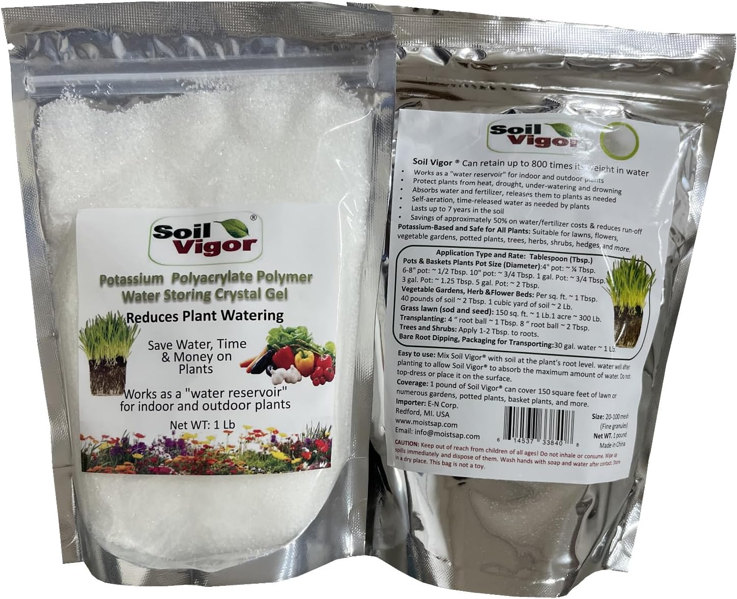 Water-Storing Crystal Gel (2 pounds)