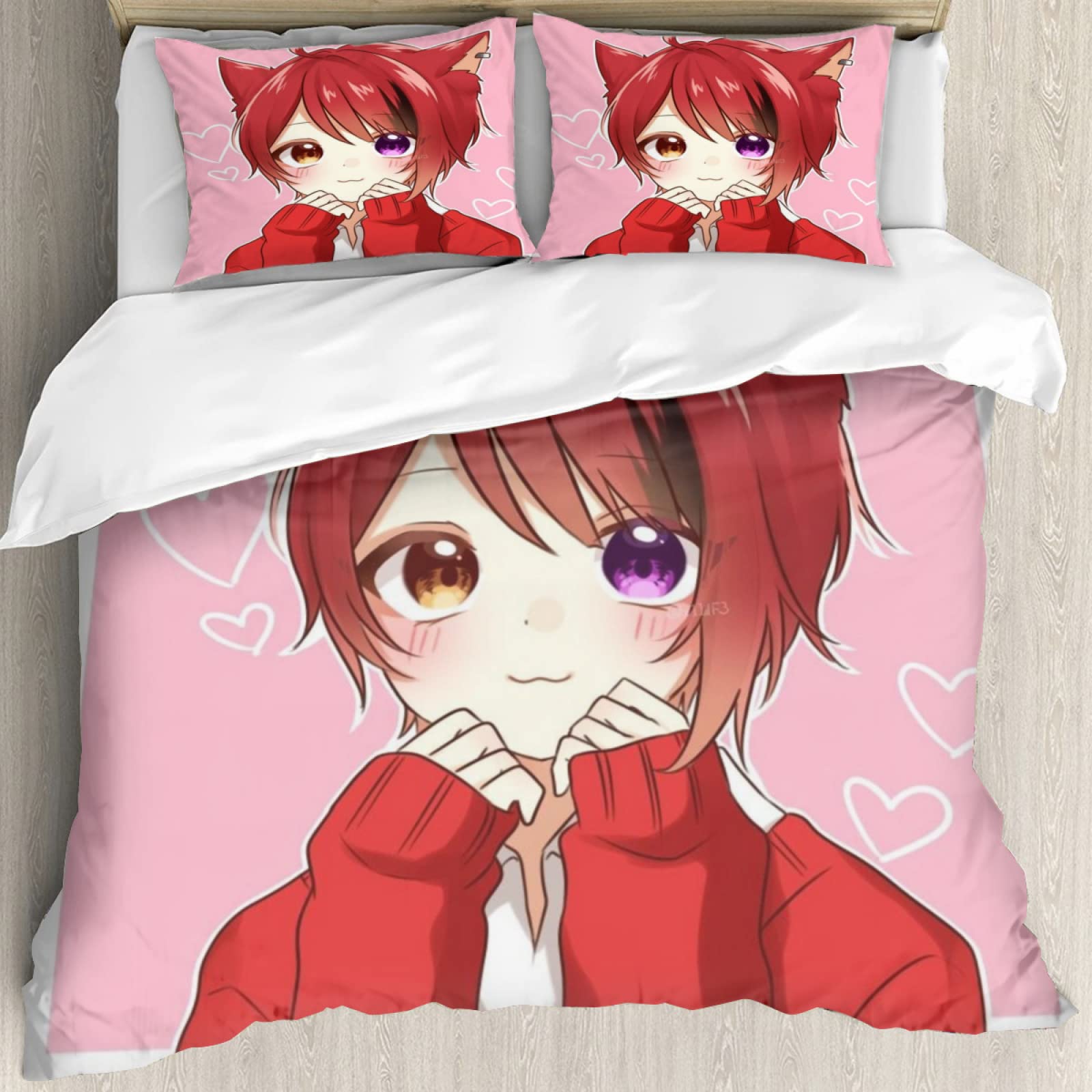 Amazon｜すとぷり ベッドカバー キルトカバー ダブル おしゃれ 3点