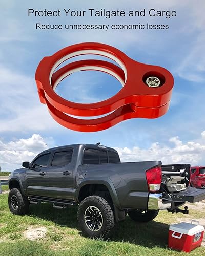 Miniatura 4 de Cerradura de puerta trasera para Toyota Tacoma 2005-2015 Dispositivo de bloqueo antirrobo, rojo