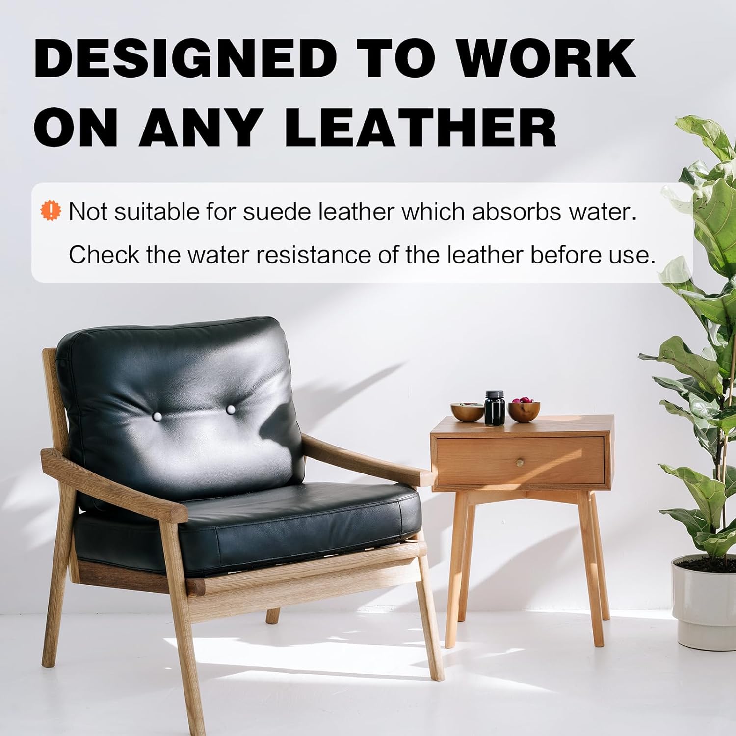 Leather Recoloring Balm - Leather Repair Kit for Furniture, Dye, Recolor, Renew, Repair & Restore Aged, Faded, Cracked, Peeling and Scuffed（Dark Gray） - Image 3