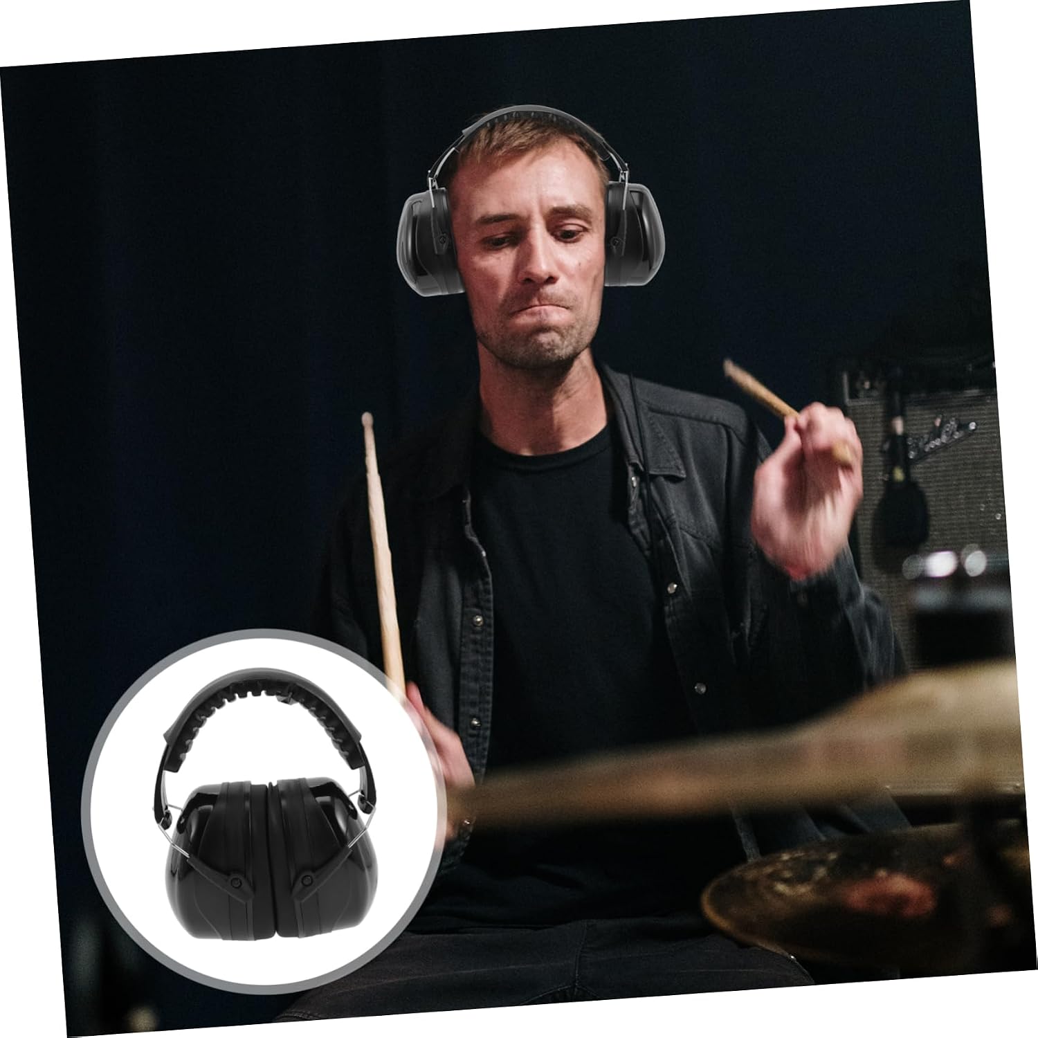 HOMSFOU Drummer Headphones Noise Canceling Ear Protection Headset for Jazz Drummers image 5