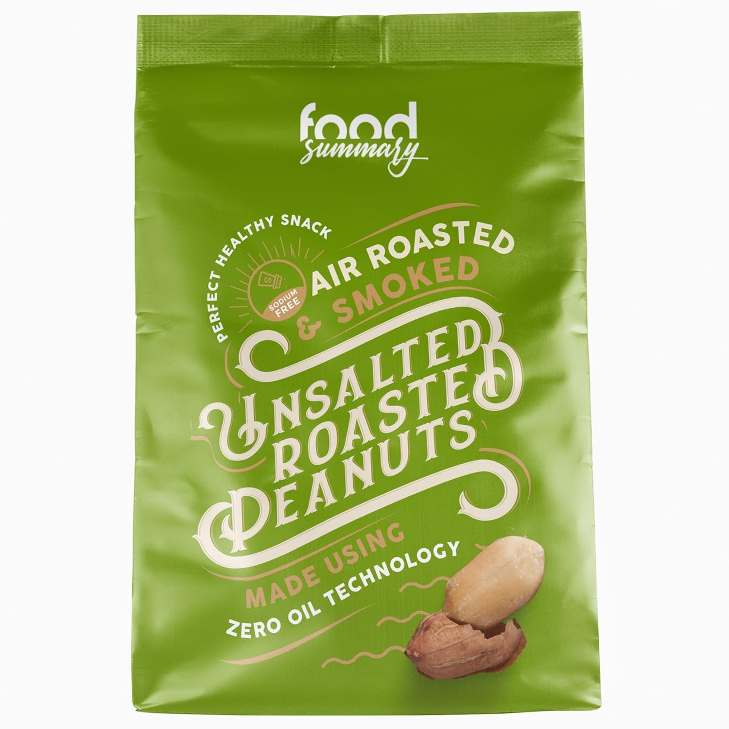 Food Summary Unsalted Roasted Peanuts, 1kg Ground Nuts, Perfect for