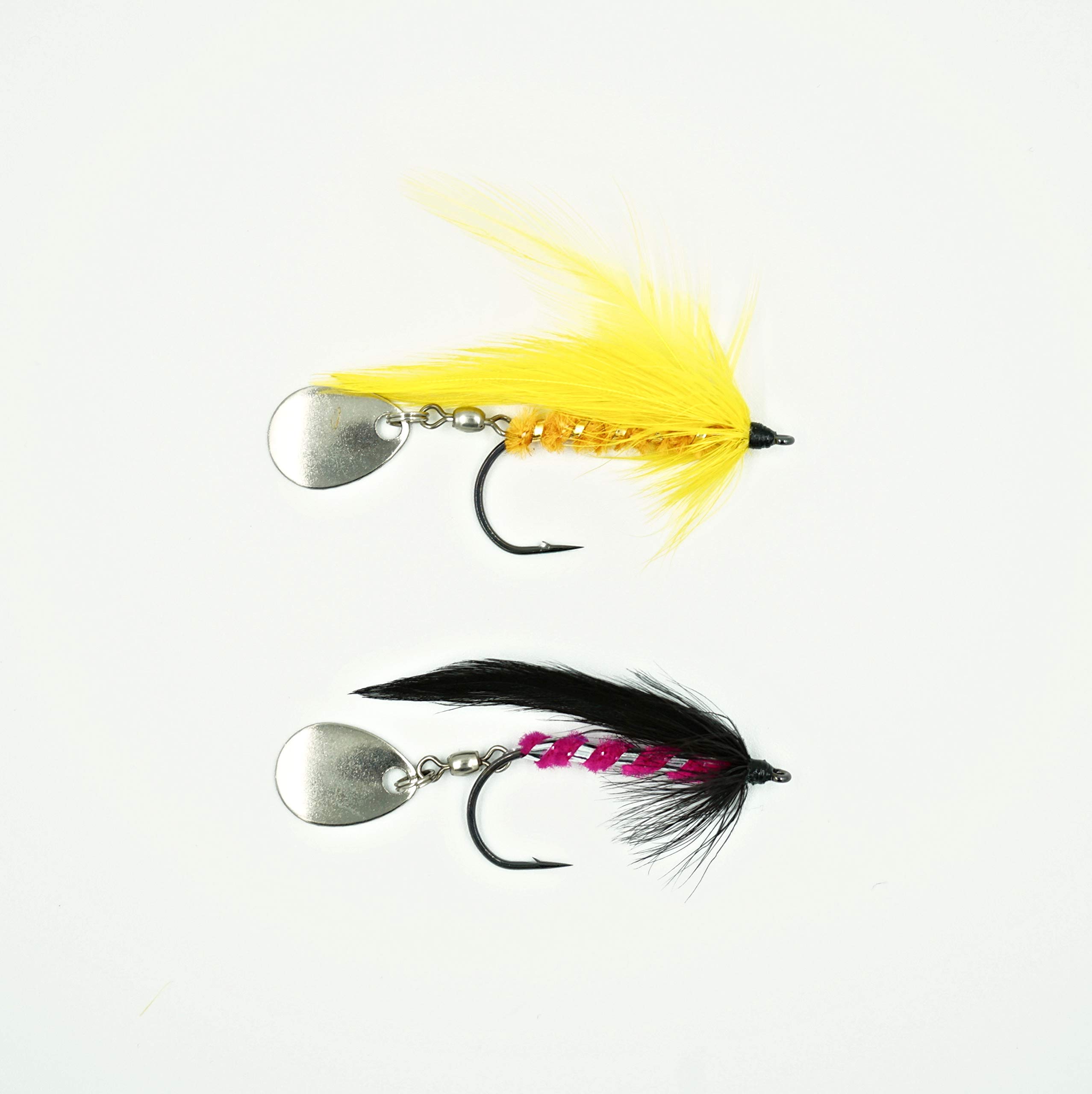 Gapen's Flick Fly Streamer 2 Pack #1/0-1 Yellow Sally & 1 Black Darter