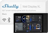 Shelly Wall Display XL Nero - 10.1" Pannello di Controllo Smart WiFi, 4 Pulsanti, Termostato, Relè Integrato 5A, Richiede Neutro, Sensori LUX, Altoparlanti Stereo, Home Assistant, Domotica - 1