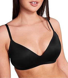 Victoria's Secret Pink Wear Everywhere Wireless Push Up Bra, Lightly Lined, Smoothing, Bras for Women, Pure Black, 32C