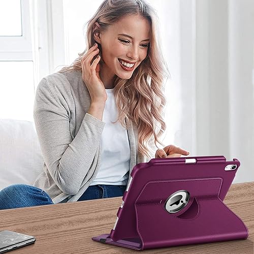Vista 176 de Fintie Funda giratoria para iPad (A16) de 11ª generación de 11 pulgadas (2025), iPad de 10.9 pulgadas (2022) – [Soporte para lápiz integrado] Funda