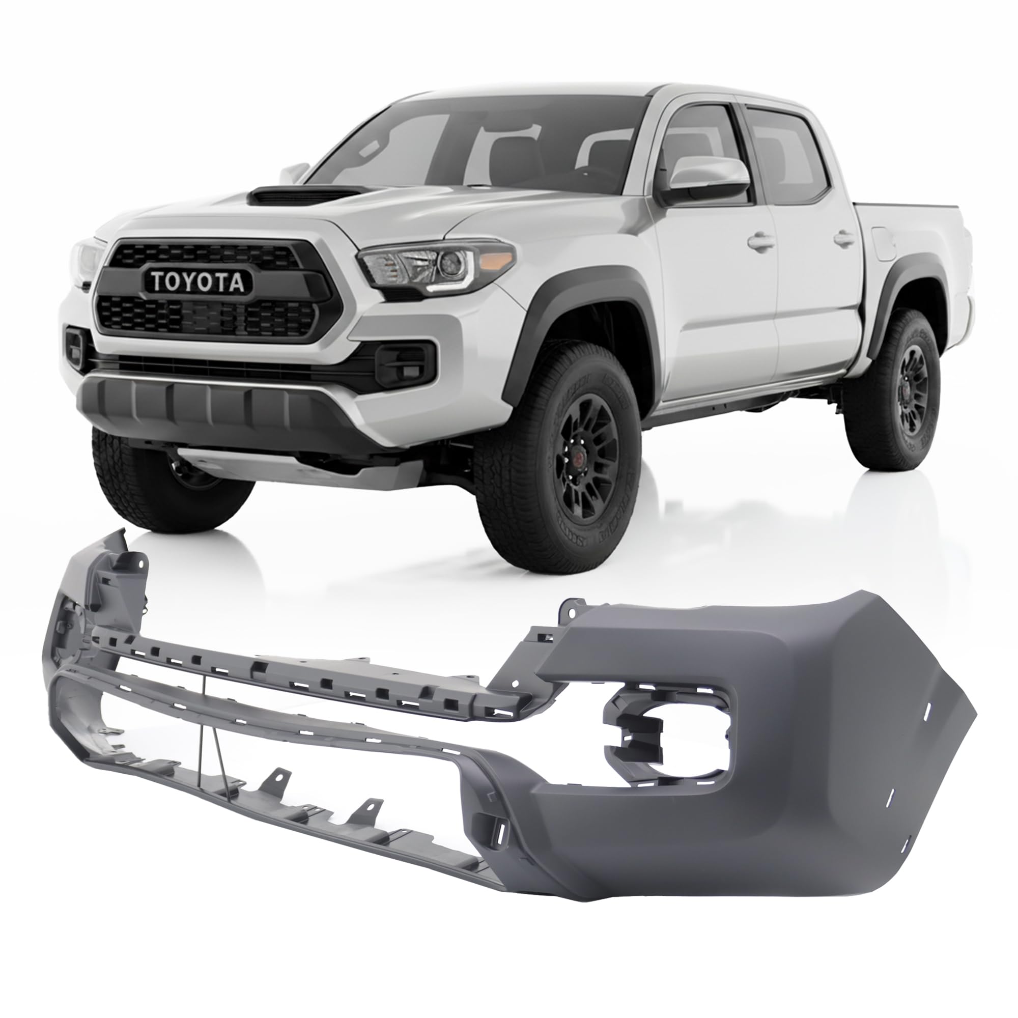FitParts Compatible with Toyota Tacoma 2016–2020 Front Bumper Cover