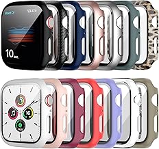 14 Pack Apple Watch Case with Tempered Glass Screen Protector for Apple Watch SE 40mm Series 6/5/4,Anotch Full Coverage Hard PC Protective Cover HD Ultra-Thin Guard Bumper for iWatch 40mm Accessories