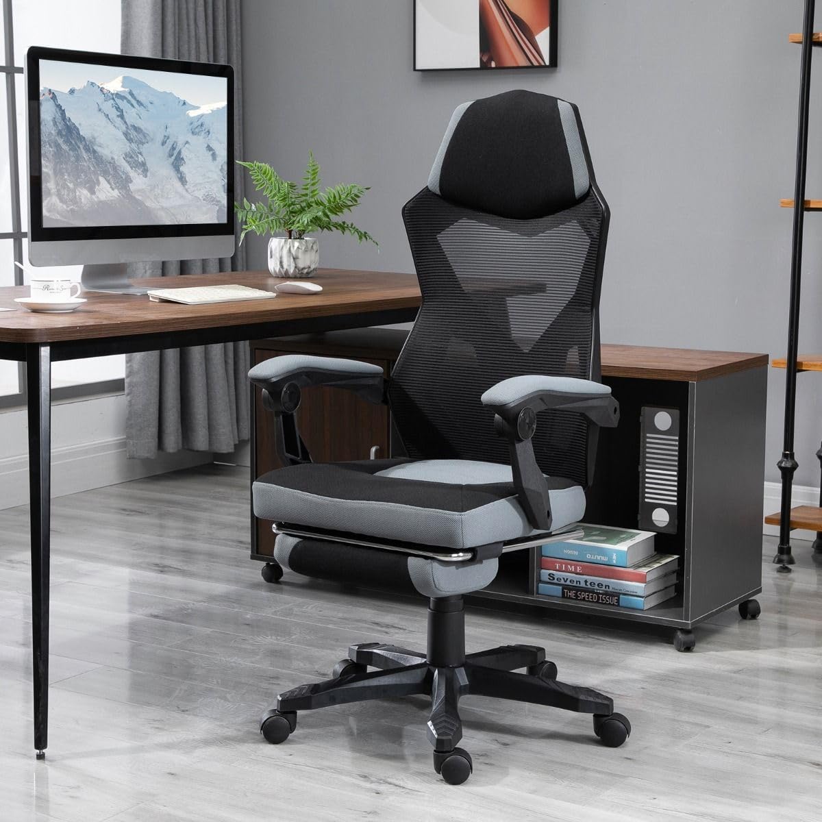 Home Office Ergonomic Desk Chair with Reclining Function