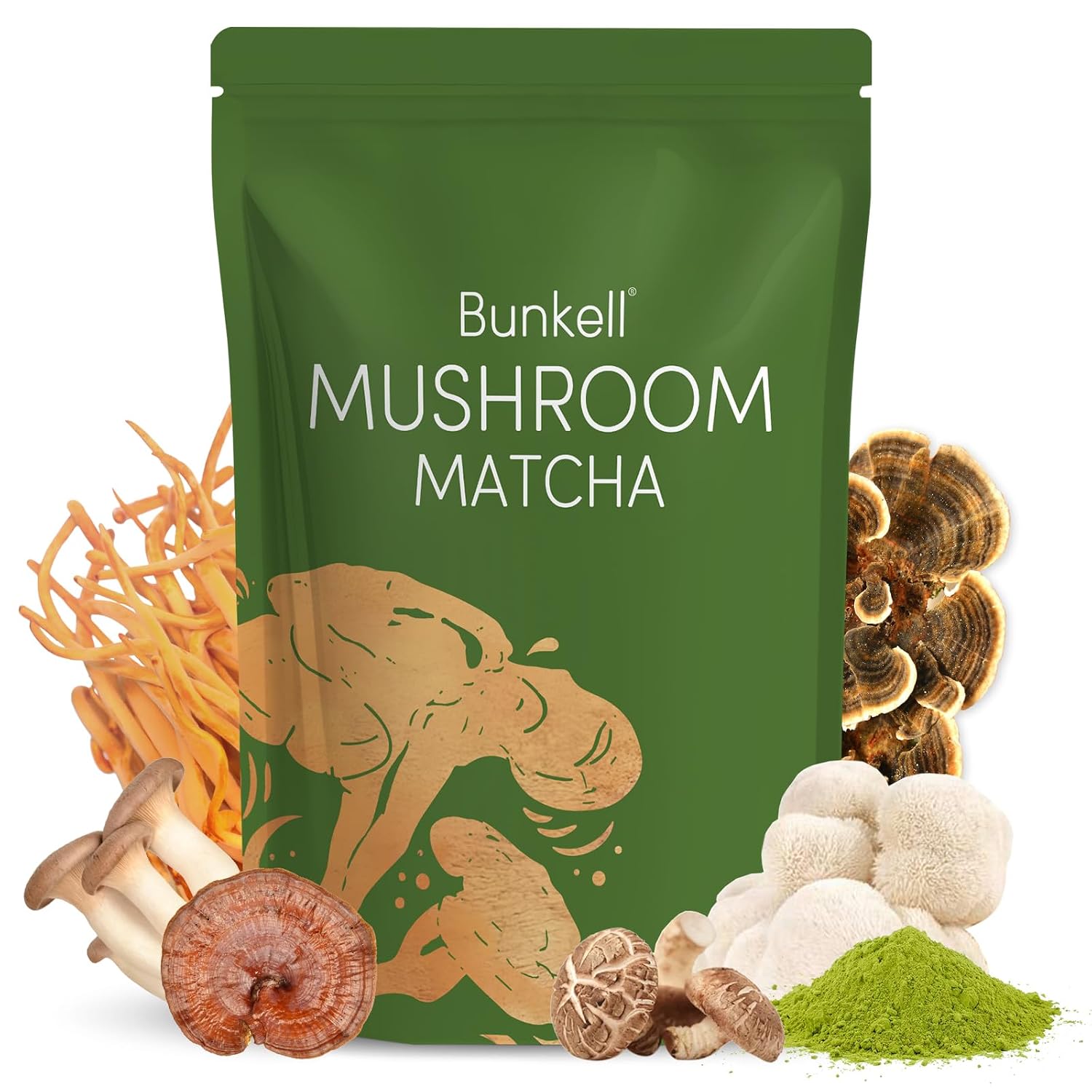 Té de hongos con matcha 30 porciones