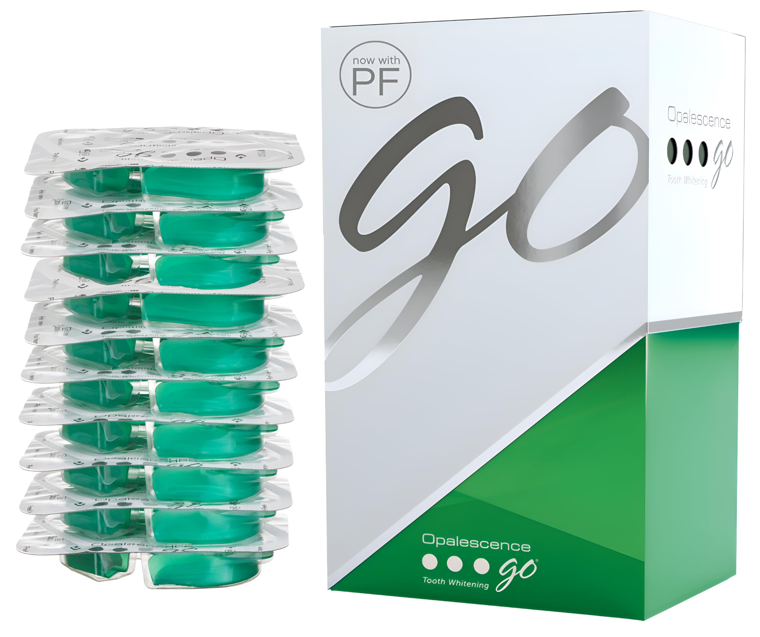Opalescence Go - Prefilled Teeth Whitening Trays - 15% Hydrogen Peroxide - Made by Ultradent - Fluoride - B-5194-1