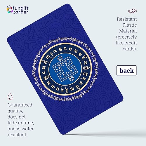 Miniatura 4 de Tarjeta de amuleto Feng Shui de rinoceronte y elefante, símbolo de protección de Feng Shui, tarjeta de talismán de transporte, buena opción para tu