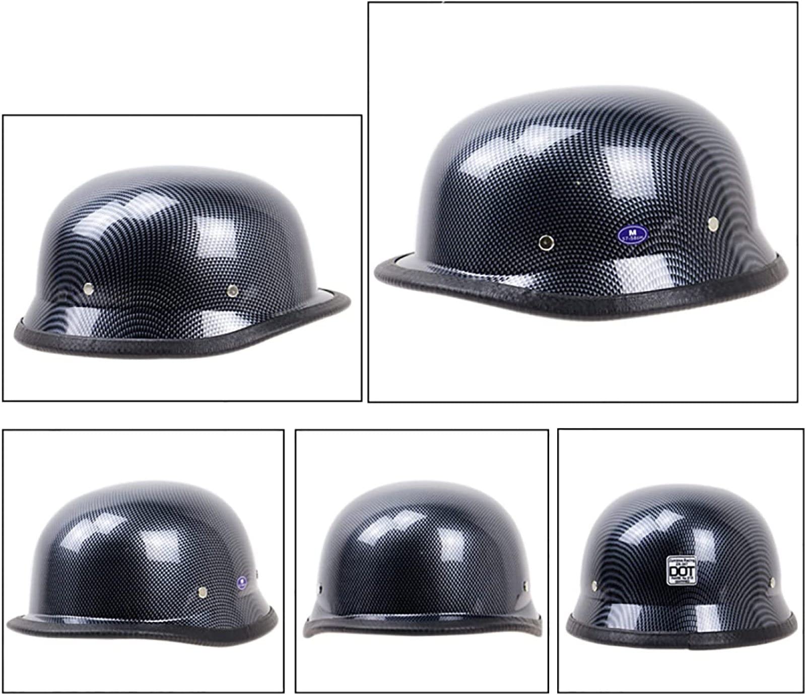 Leather Half Helet Geran Style Retro Otorcycle Helet ECE Approved - View #11