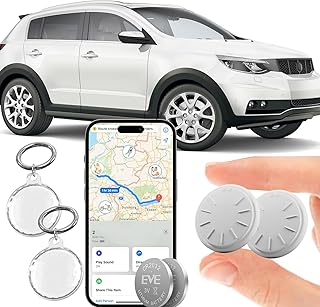 GPS Tracker for Vehicles,Real Time Air Tags-2 Pack Car Tracker Tag Works with Apple Find My(iOS Only),No Monthly Fee Global Coverage Hidden Car Locator for Vehicles,Kids, Elderly,Pet,Items