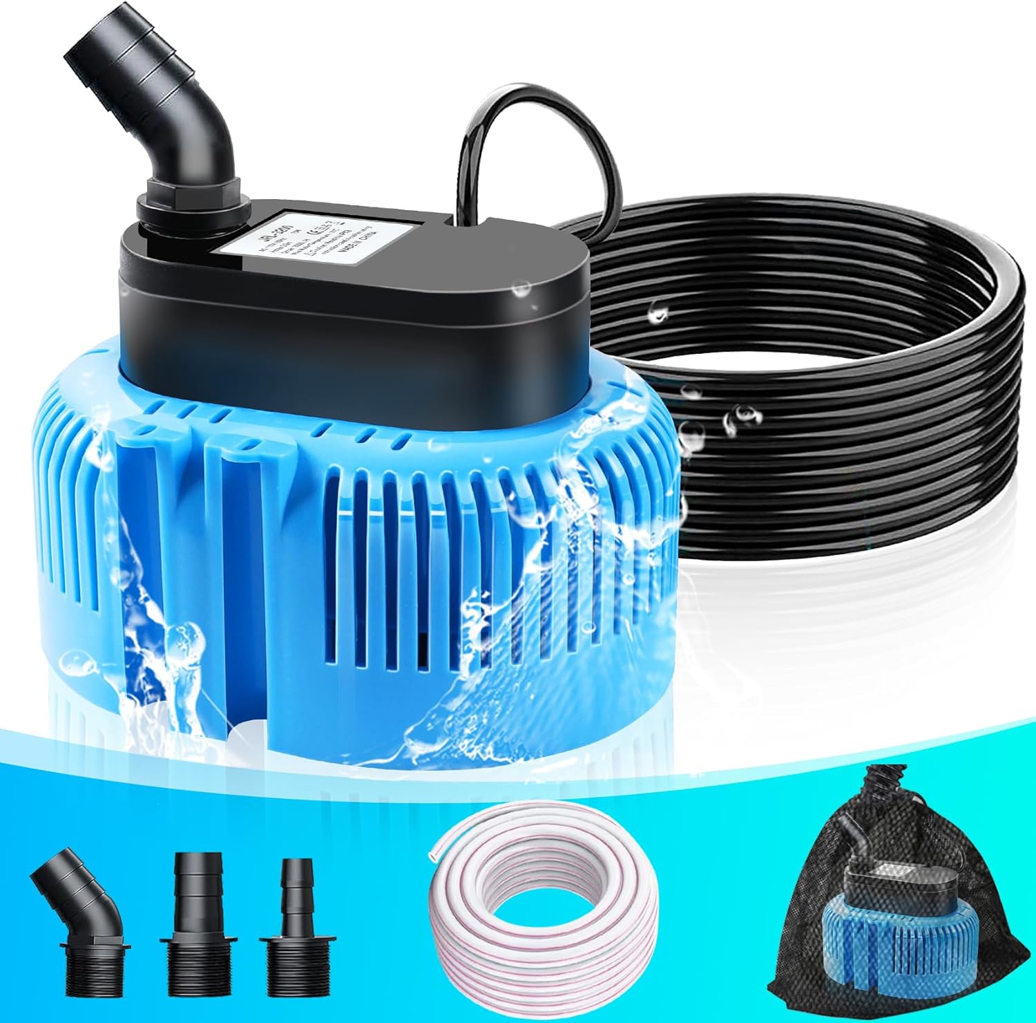 DeeprBetter Pool Cover Pump Above Ground, Submersible Water