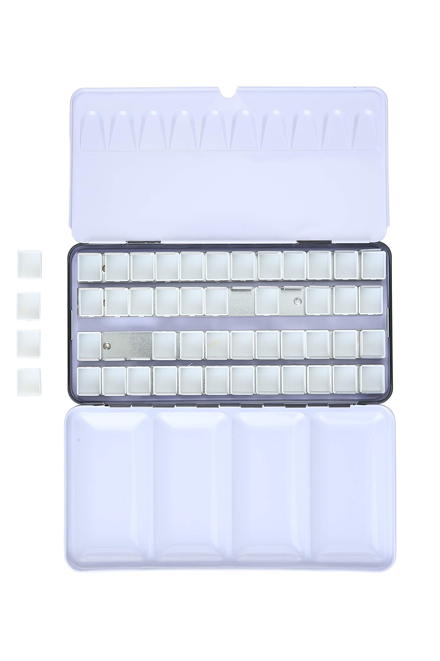 Brustro Watercolor Pans - 48 Empty Half Pans -3