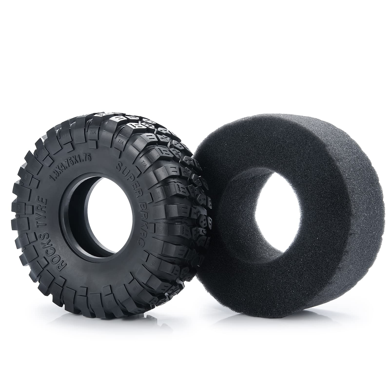 Runup RC 1.9 Reifen Crawler Reifen für 1/10 RC Rock Crawler Axial SCX10 90046 TRX4 TRX-6 D90, 4PCS