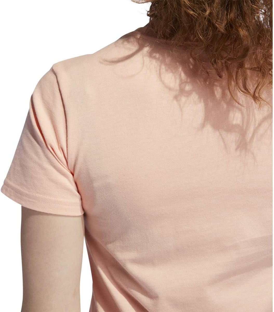 adidas Basic Badge of Sport Tee (Glow Pink, Small)