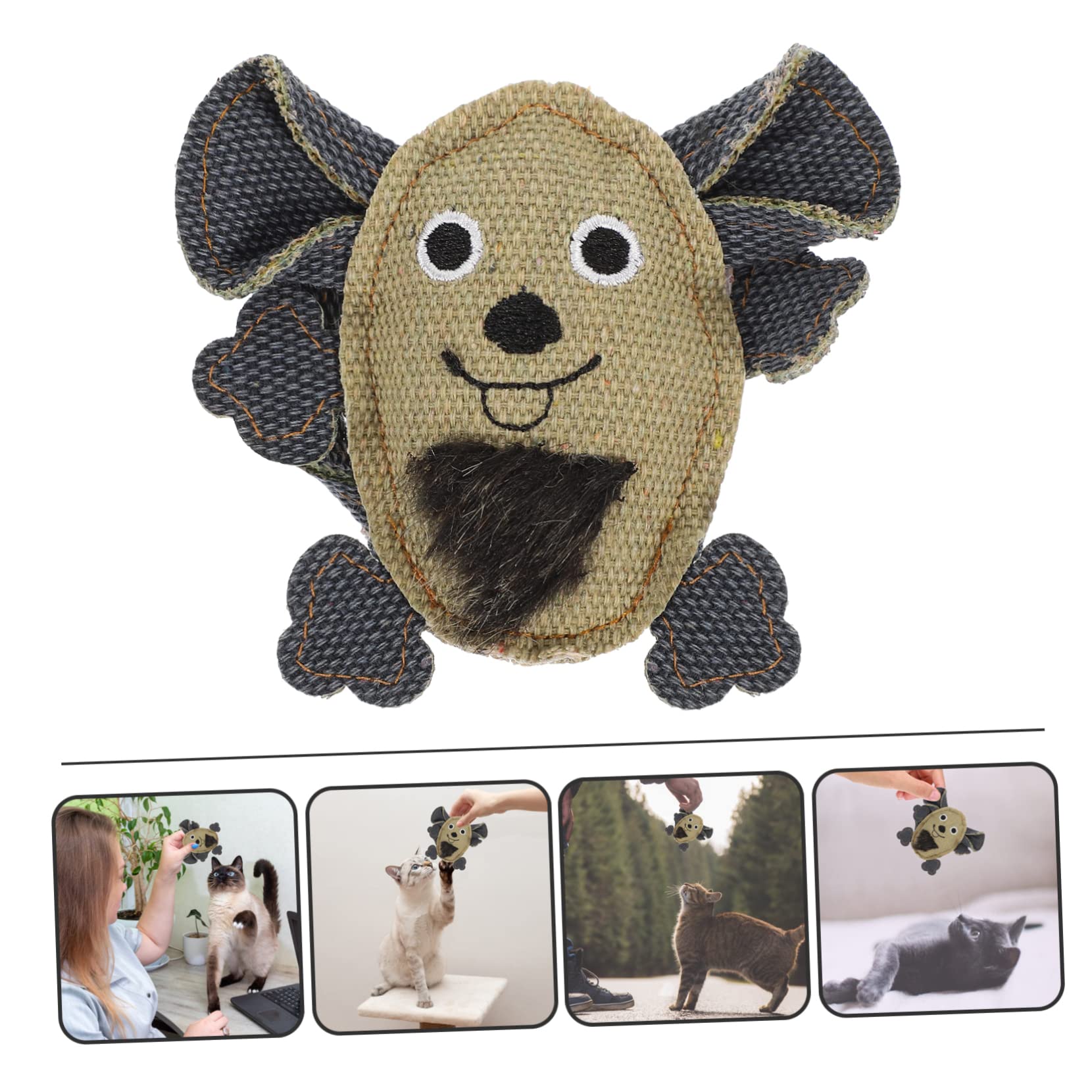 DOITOOL 15piezas Juguetes para Gatos Ratón De Larga Interactivos De Lona Juguetes Molares Divertidos para Gatitos Accesorios para Mascotas Estimulantes