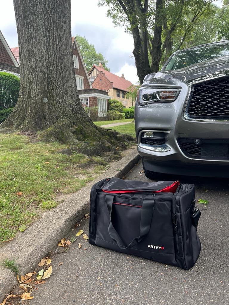 Sneaker Bag - Travel Duffel Bag with 3 Adjustable Divides Compartments - Shoe Bag - Gym & Sports Training Weekender - TSA Carry-On for Men
